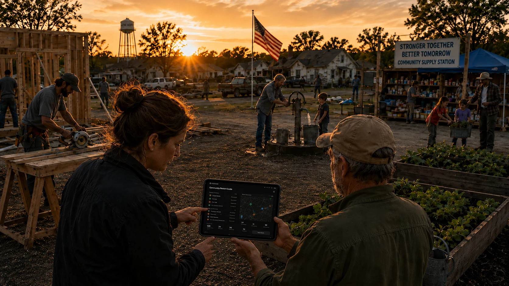 Community rebuilding and sharing resources