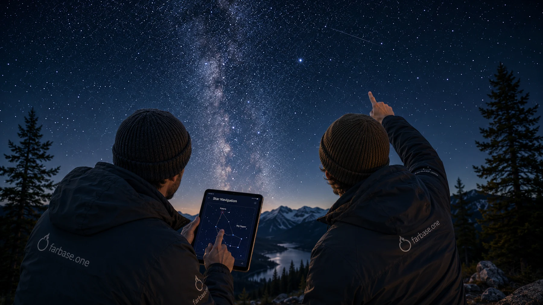 Night sky navigation